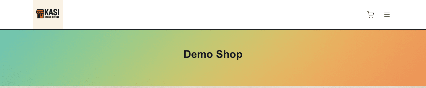 A real Kasi Store Front online storefront